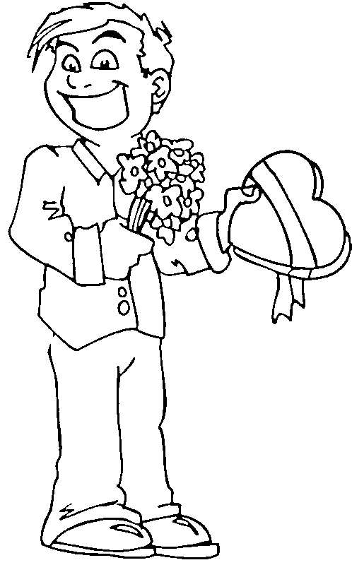 Plansa de colorat cu Valentines day 232 118